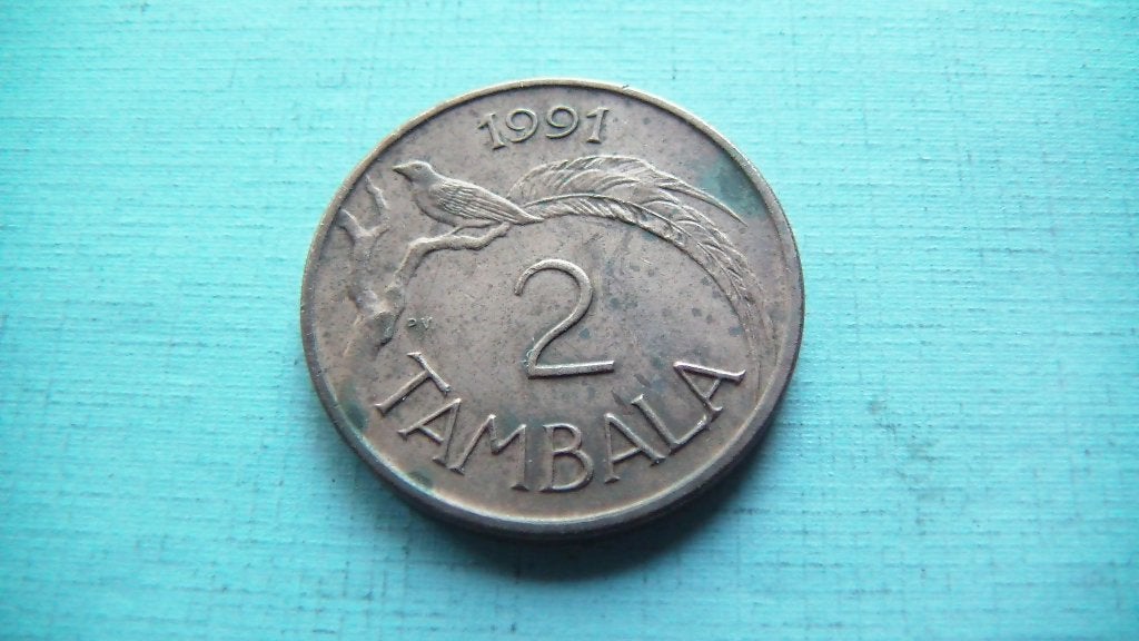 malawi 2 tambala 1991, Enlèvement