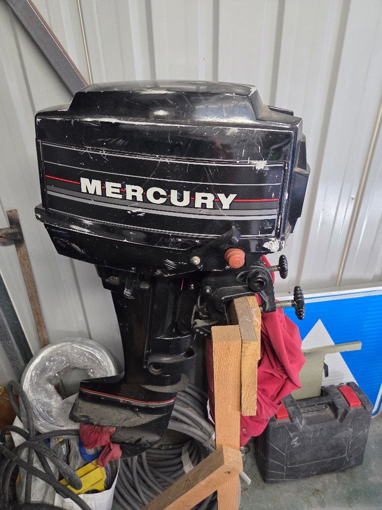 Pour pièces Moteur MERCURY 15cv 2T., Enlèvement, Utilisé, Moteur hors-bord, Essence