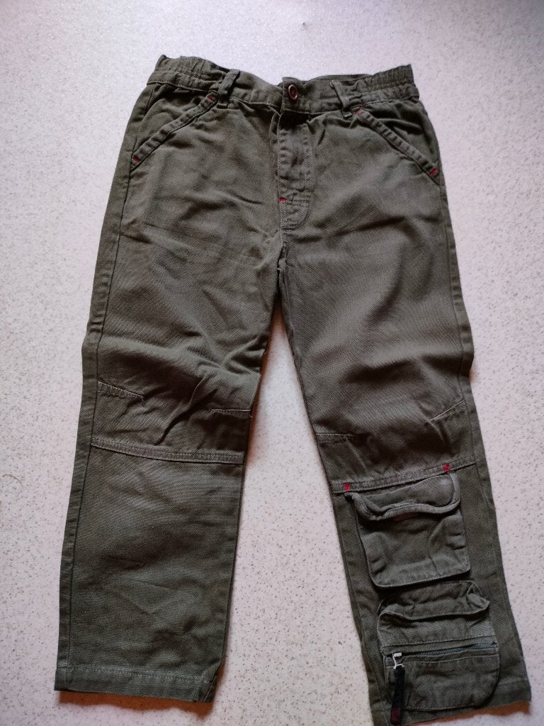 broek katoen kaki jongen pockets 8j goede staat, Ophalen of Verzenden, Zo goed als nieuw, Jongen, Broek
