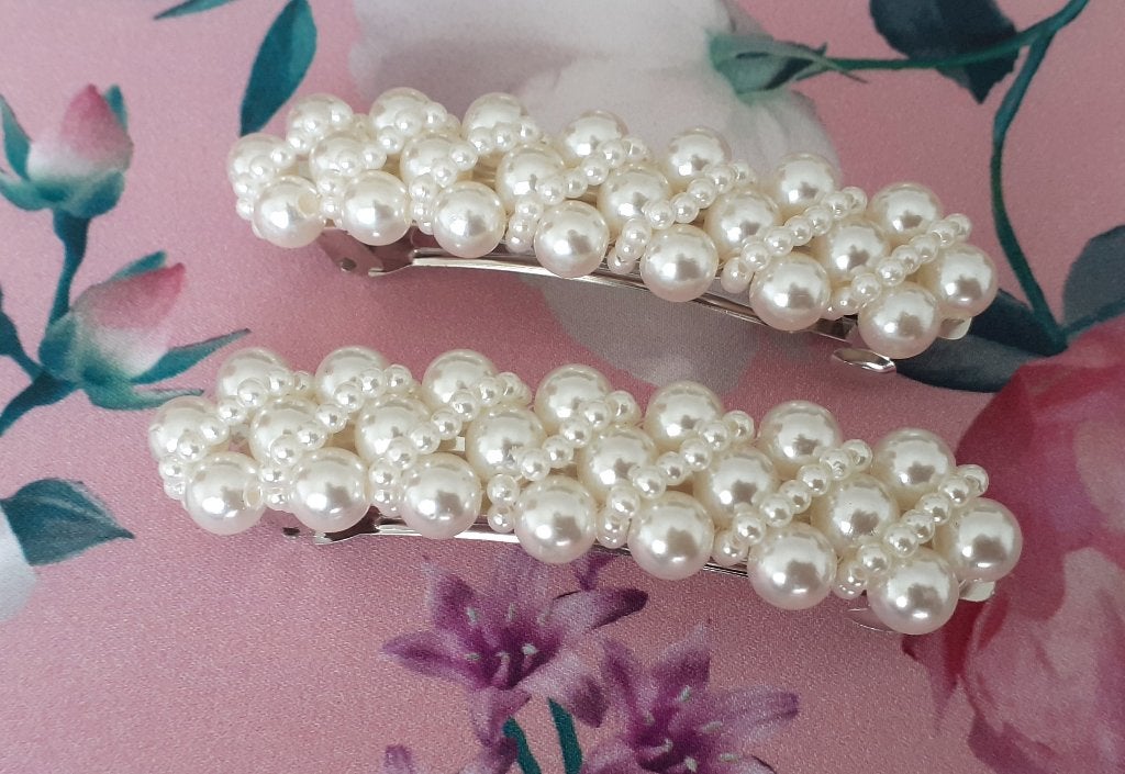 haarspeld set vintage look elegante parels Zenner, Ophalen of Verzenden, Nieuw, Haarspeld
