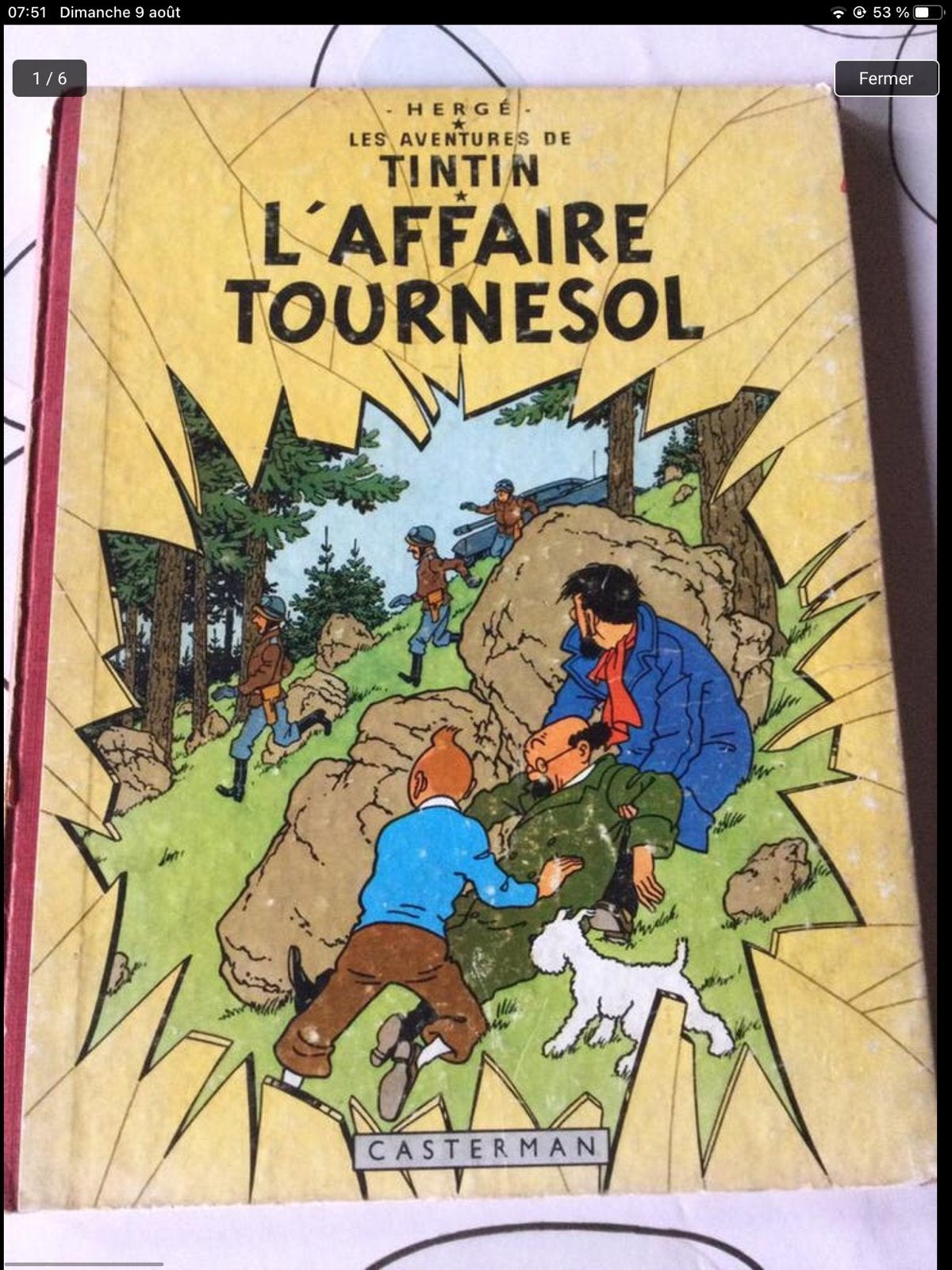 TINTIN L’AFFAIRE TOURNESOL, Comme neuf