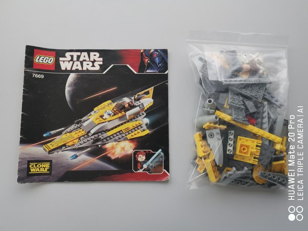 Lego star wars Anakin's Jedi starfighter; 7669, Ophalen of Verzenden, Compleet, Lego, Star Wars