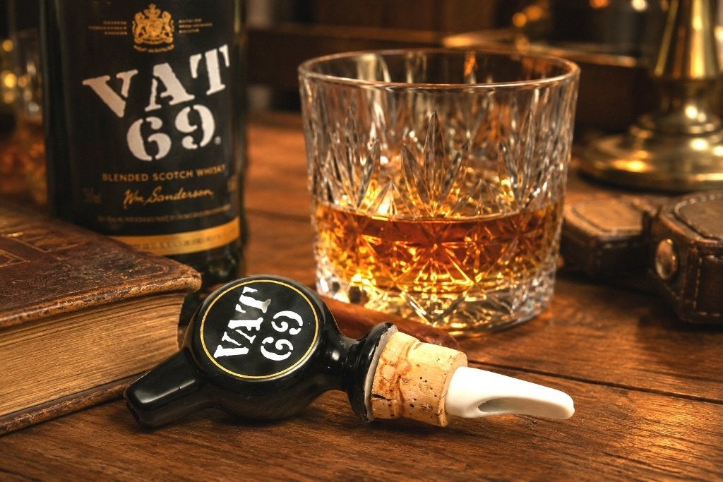 Vintage VAT 69 Whisky Schenktuit, Verzamelen, Ophalen of Verzenden, Gebruikt