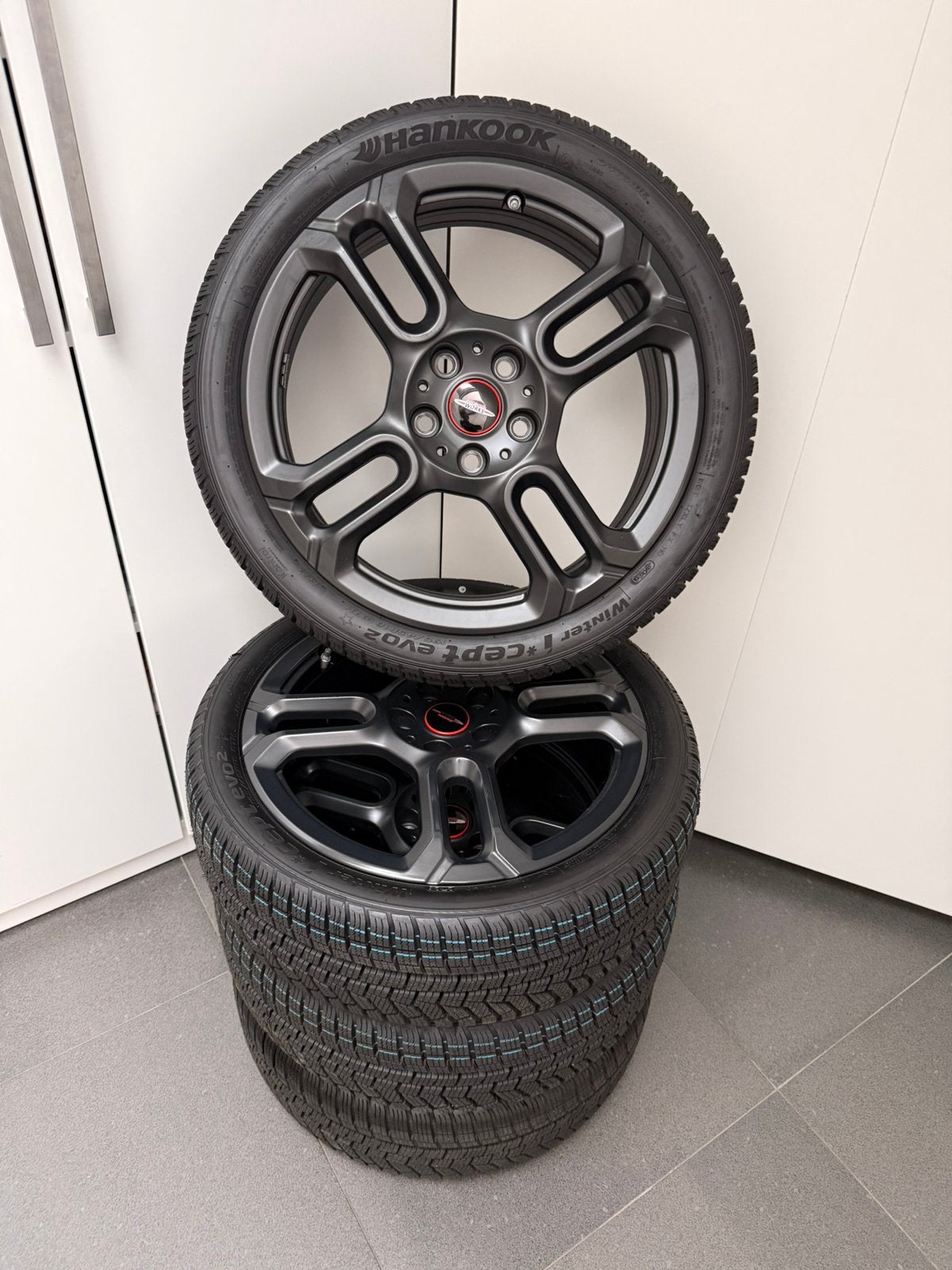 Paire de roues Mini Cooper JWC -GP de 18 pouces., Autos : Pièces & Accessoires, Enlèvement, 18 pouces, Jante(s)