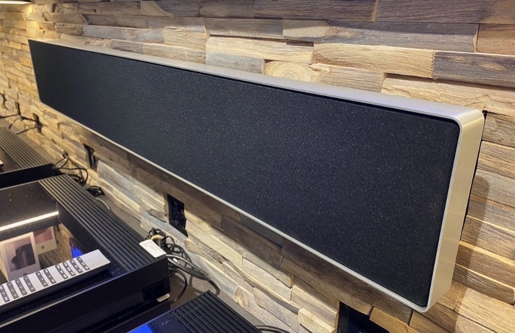 Bang & Olufsen Beosound Stage Alu/Silver soundbar B&O, Ophalen, Info@bang-olufsen.dk, Zo goed als nieuw, Bluetooth
