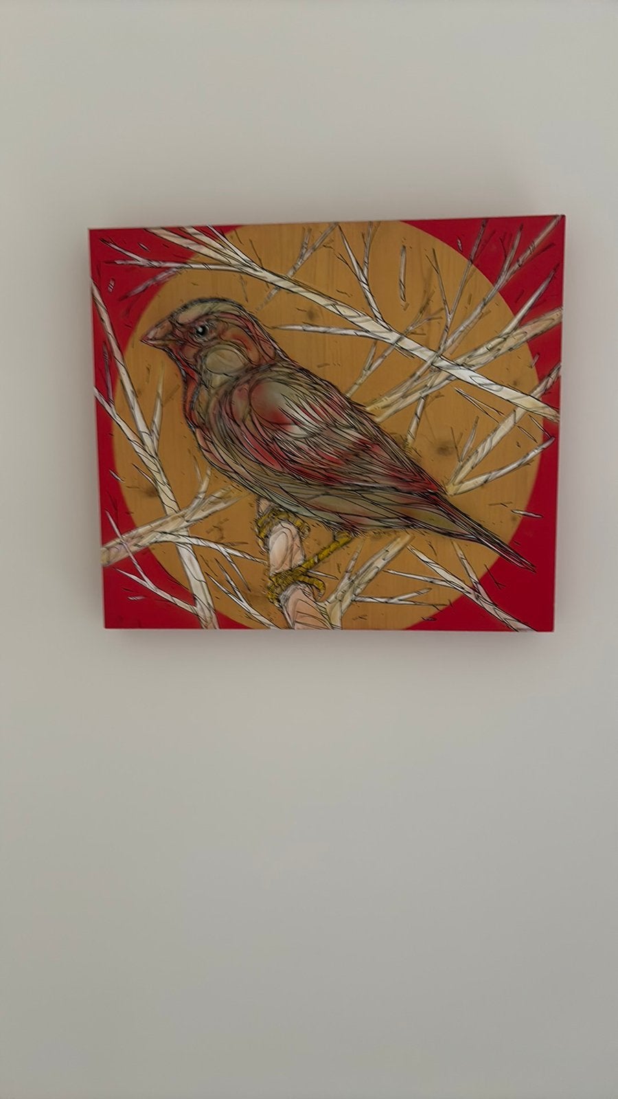 Œuvre d'art unique dzia (panneau), Bois, Enlèvement ou Envoi, Signé, Technique mixte