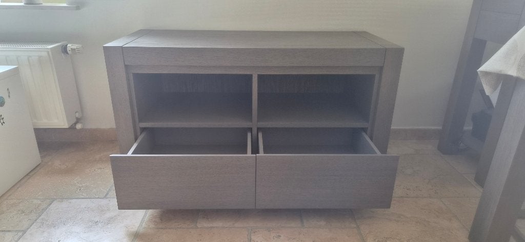 Meuble TV avec 2 tiroirs en bon état, 25 à 50 cm, Moins de 100 cm, 150 à 200 cm, Comme neuf