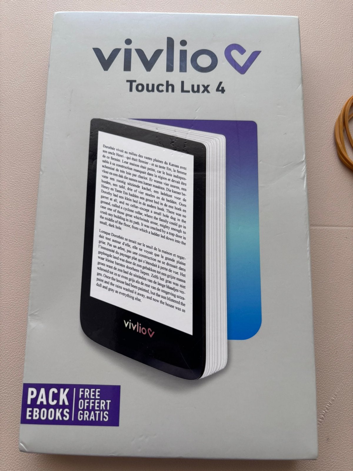 Lecteur électronique Vivlio Touch Lux 4, Informatique & Logiciels, E-readers, Enlèvement, Comme neuf, 8 GB, Écran tactile