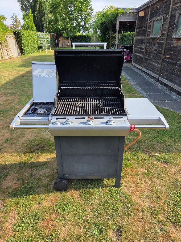 Barbecook Impuls 4.0 gasbarbecue – 4 branders + zijbrander, Ophalen, Gebruikt, Barbecook