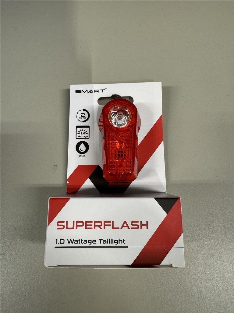 achterlicht - Smart SuperFlash 1 Watt, Vélos & Vélomoteurs, Accessoires vélo | Éclairage de vélo, Enlèvement ou Envoi, Comme neuf