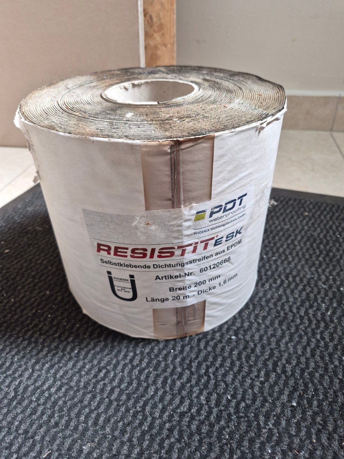 Bande d'étanchéité en rouleau EPDM, Enlèvement