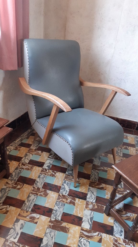 Vintage design club fauteuil jaren ‘50/‘60, Antiek en Kunst, Ophalen
