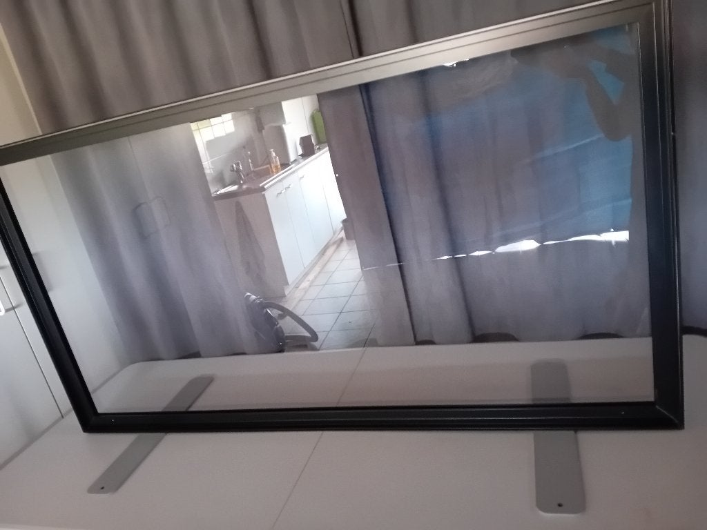 Scheidingswand in plexiglas op steunen, Doe-het-zelf en Bouw, Ophalen, Zo goed als nieuw, Overige materialen