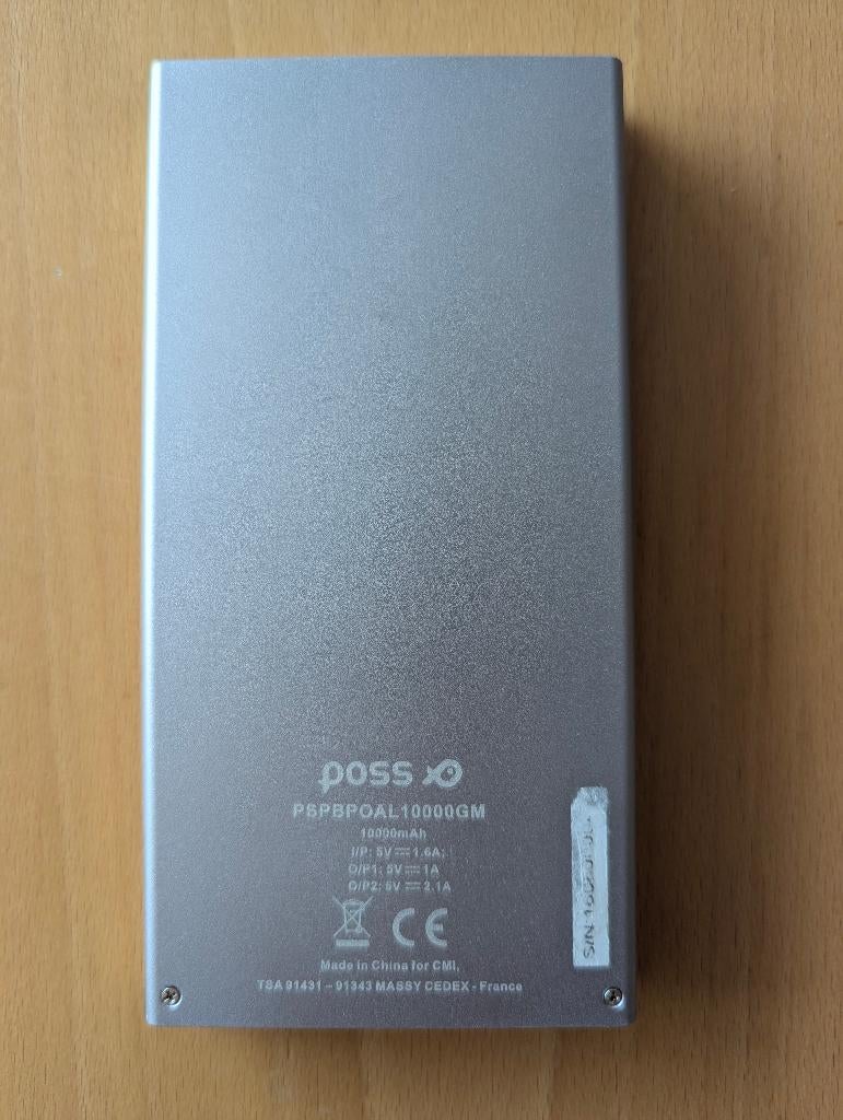 Powerbank 10000 mAh, Enlèvement ou Envoi, Utilisé, Poss