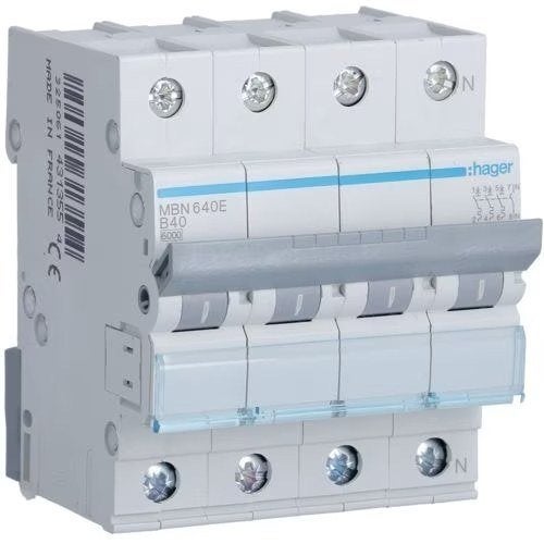 Automaat B40A 3P+N 6kA, Verzenden