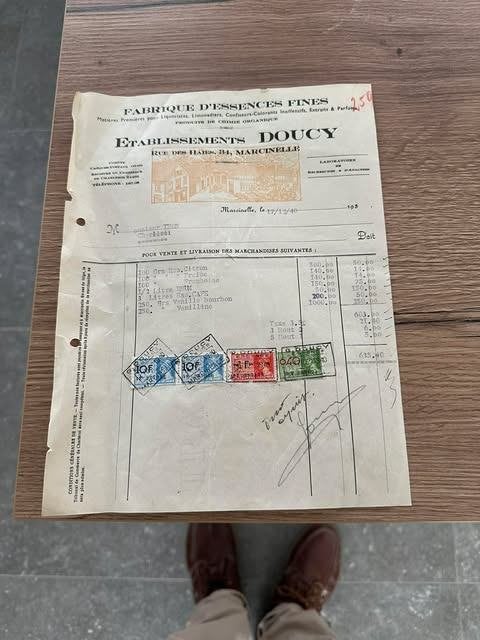 1940 Etbl Doucy Marcinelle fabrique d'essences, Enlèvement ou Envoi, Doucy, Info@douyc.mr, Utilisé