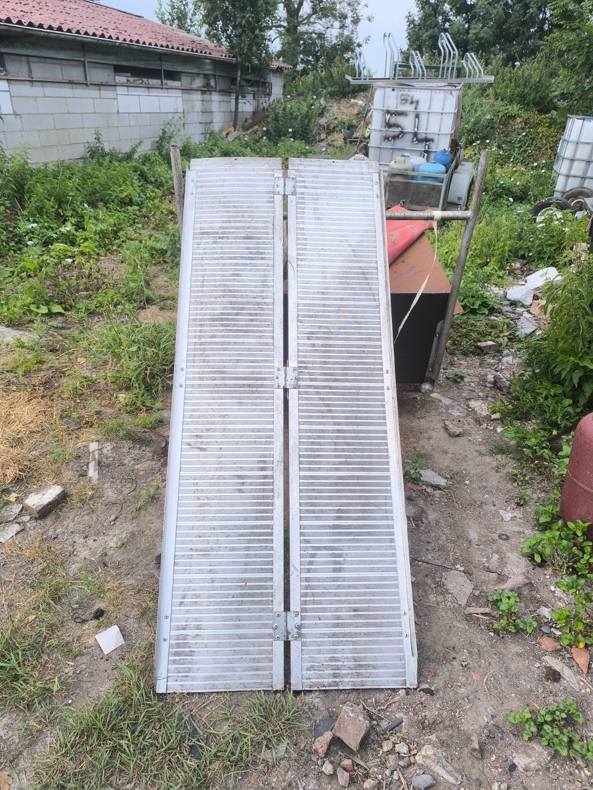 oprijrampen oprijplaaten aluminium inklapbare, Ophalen