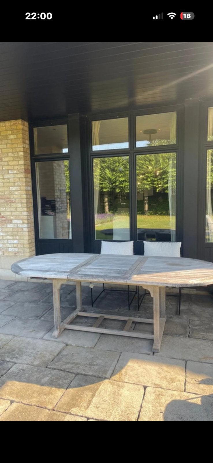 Zeer mooi onderhouden teakhouten tafel, Tuin en Terras, Ophalen, Teakhout, Tuinset, 8 zitplaatsen