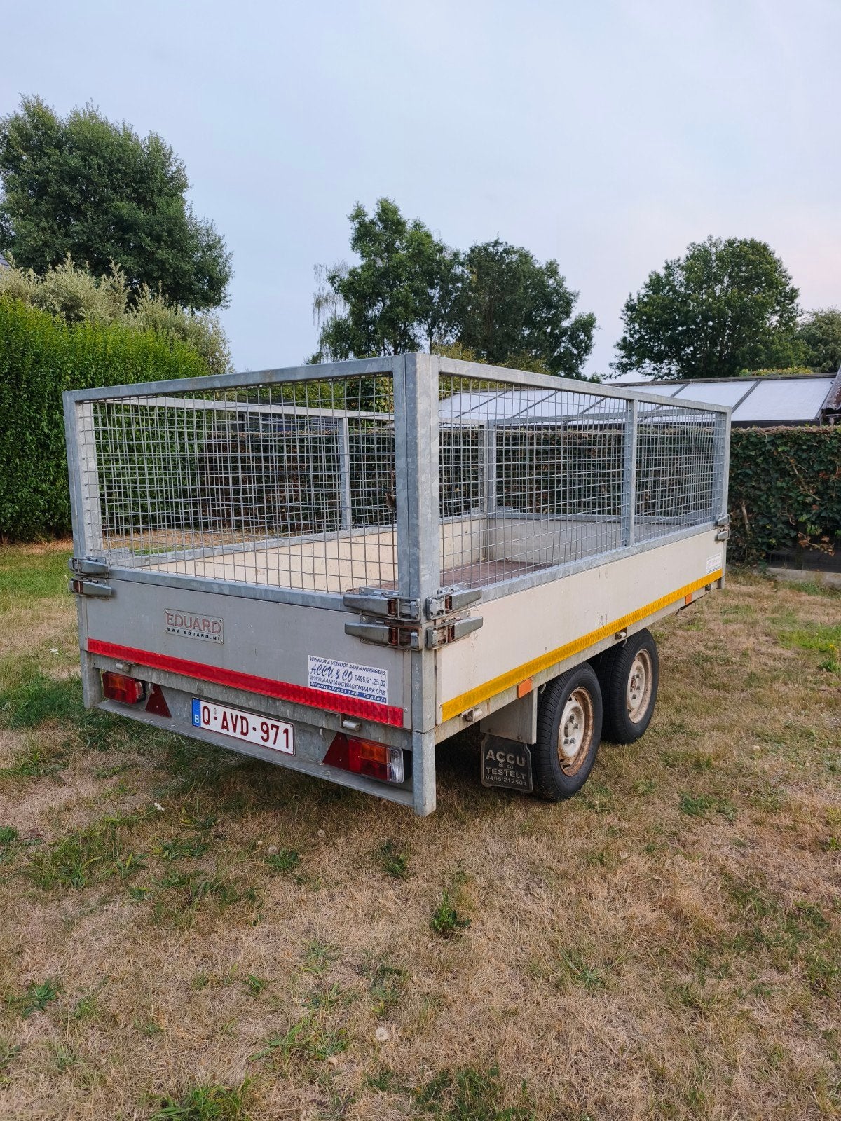 aanhanger 2.7 ton met loofrekken, Auto diversen, Aanhangers en Bagagewagens, Ophalen, Gebruikt