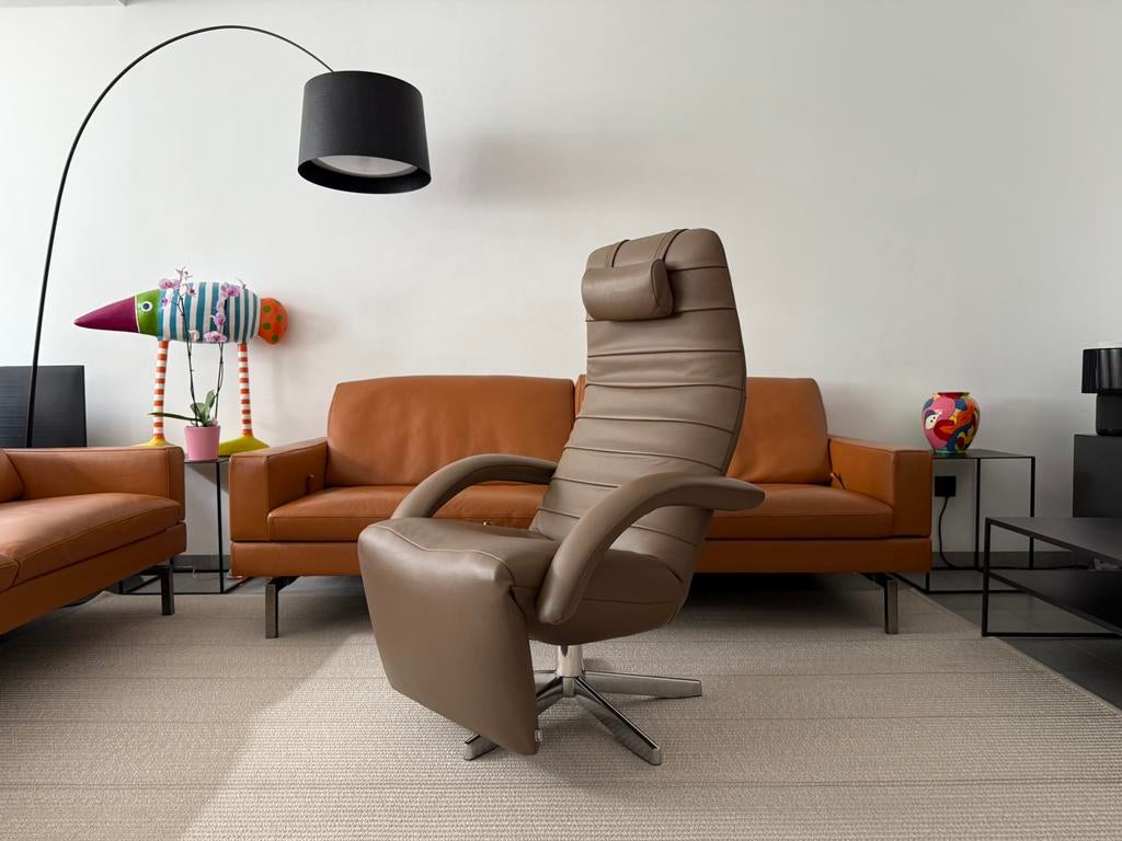 Jori Yoga Mono-Move Relax (Showroommodel), Huis en Inrichting, Fauteuils, Ophalen of Verzenden, Nieuw, Leer, Durlet leolux natuzzi stressless himolla vitra