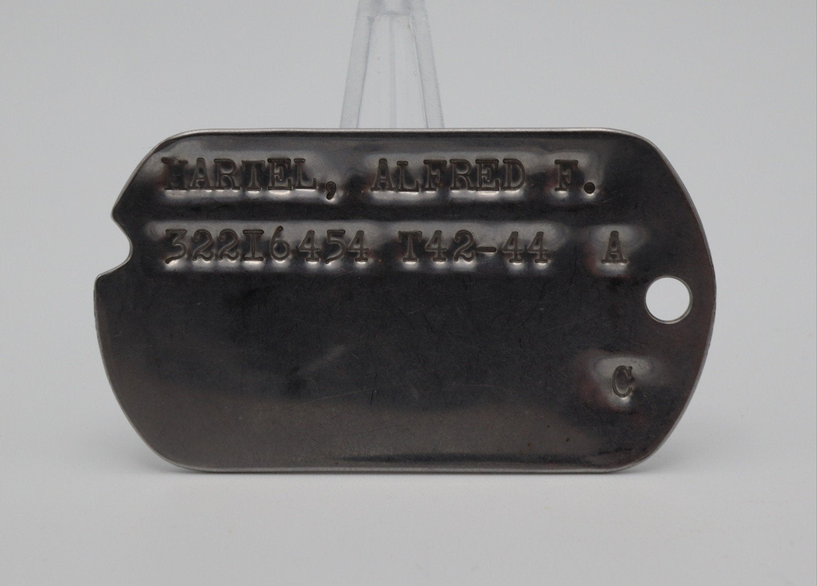 US WWII 30th Infantry Division, 120th Regiment Dog Tag, Ophalen, Landmacht, Kleding of Schoenen