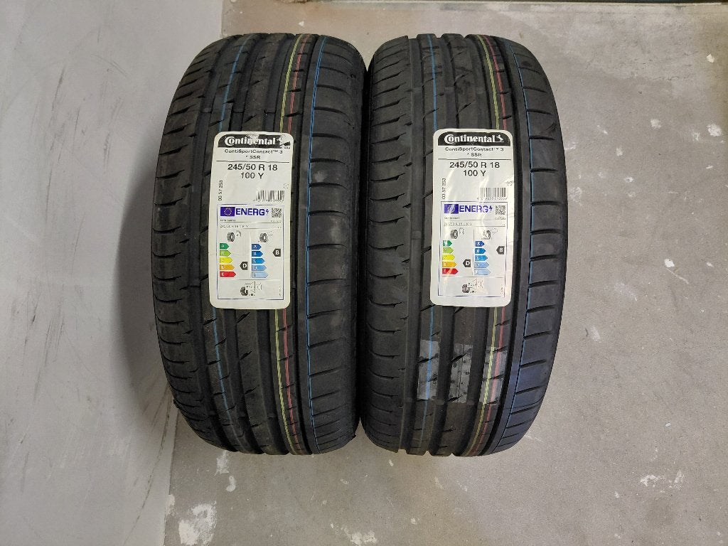 2 NIEUWE zomerbanden 245/50-18 100Y Continental RUN FLAT, Auto-onderdelen, Banden en Velgen, Ophalen, 18 inch, 245 mm, Nieuw