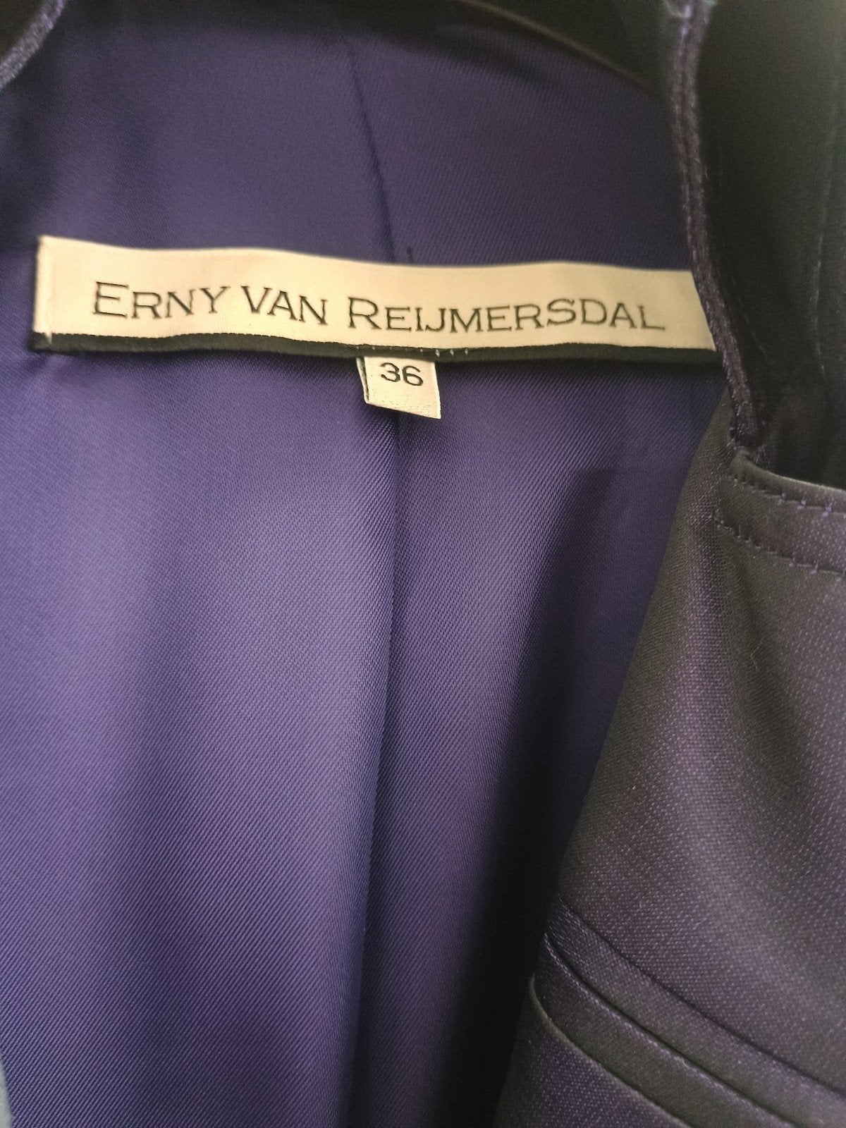 ERNY van Reijmersdal Jas 36, Kleding | Dames, Ophalen of Verzenden, Zo goed als nieuw, Maat 36 (S), Paars