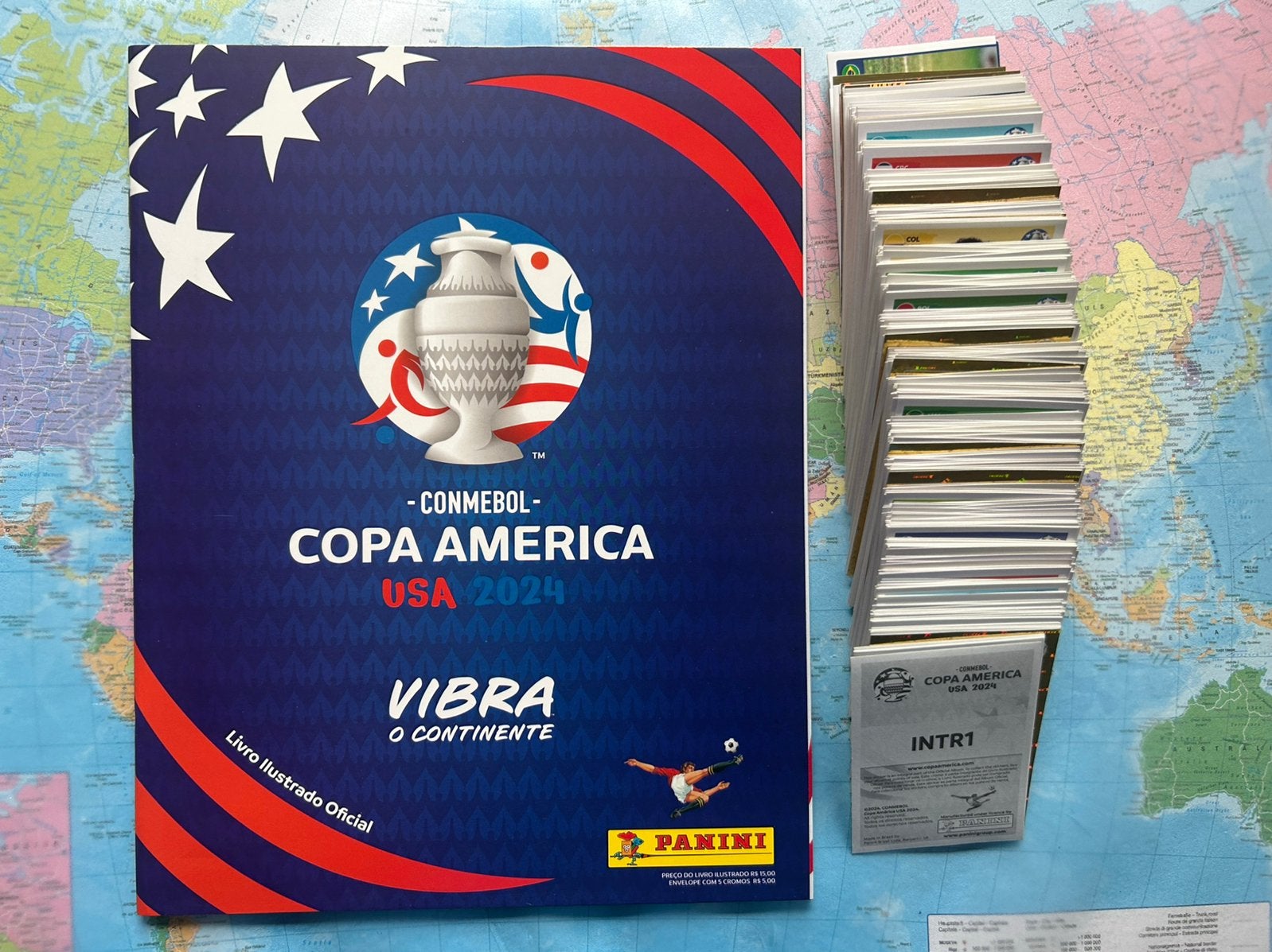 Panini Copa America 2024 États-Unis (complet), Enlèvement ou Envoi, Comme neuf, Plusieurs autocollants