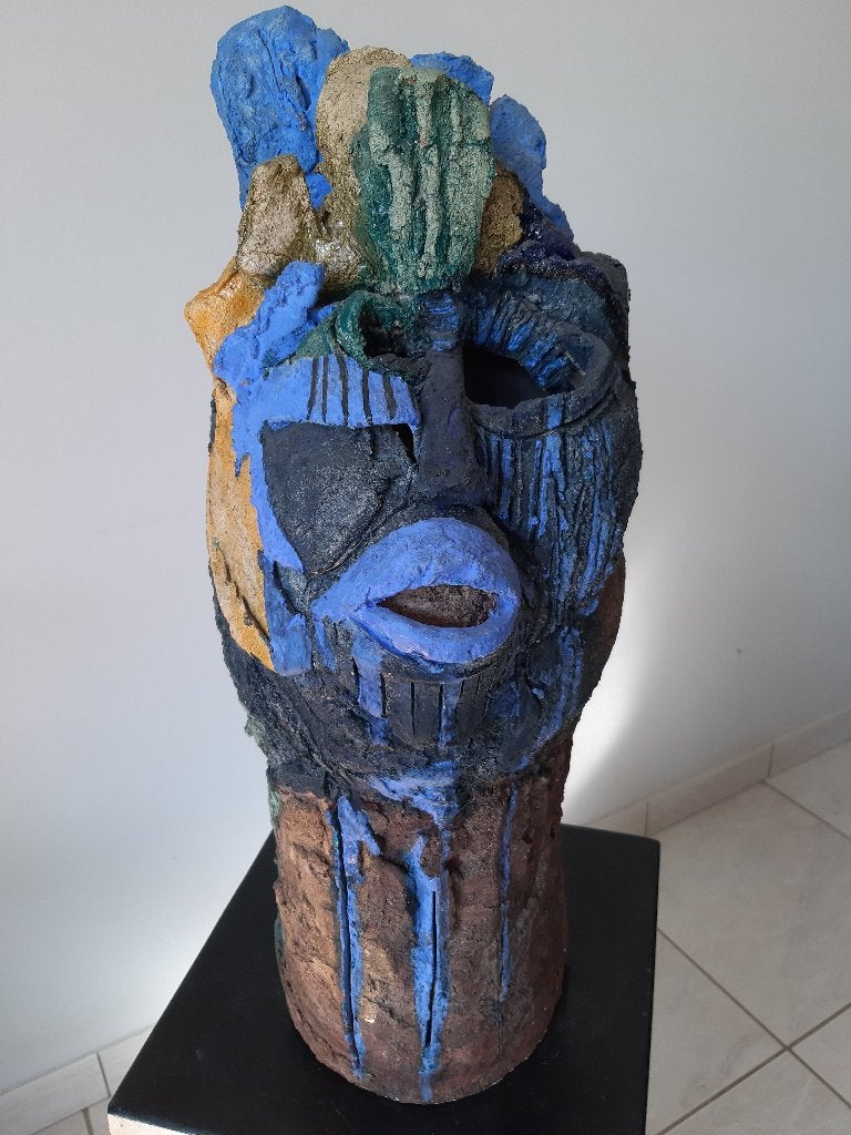 Topwerk Véronique Vindevogel - keramiek - 60 cm, Antiquités & Art, Antiquités | Céramique & Poterie, Enlèvement