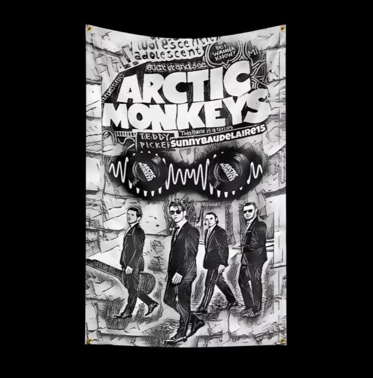 Drapeaux Big Arctic Monkeys (150 x 90 cm), Enlèvement ou Envoi, Neuf