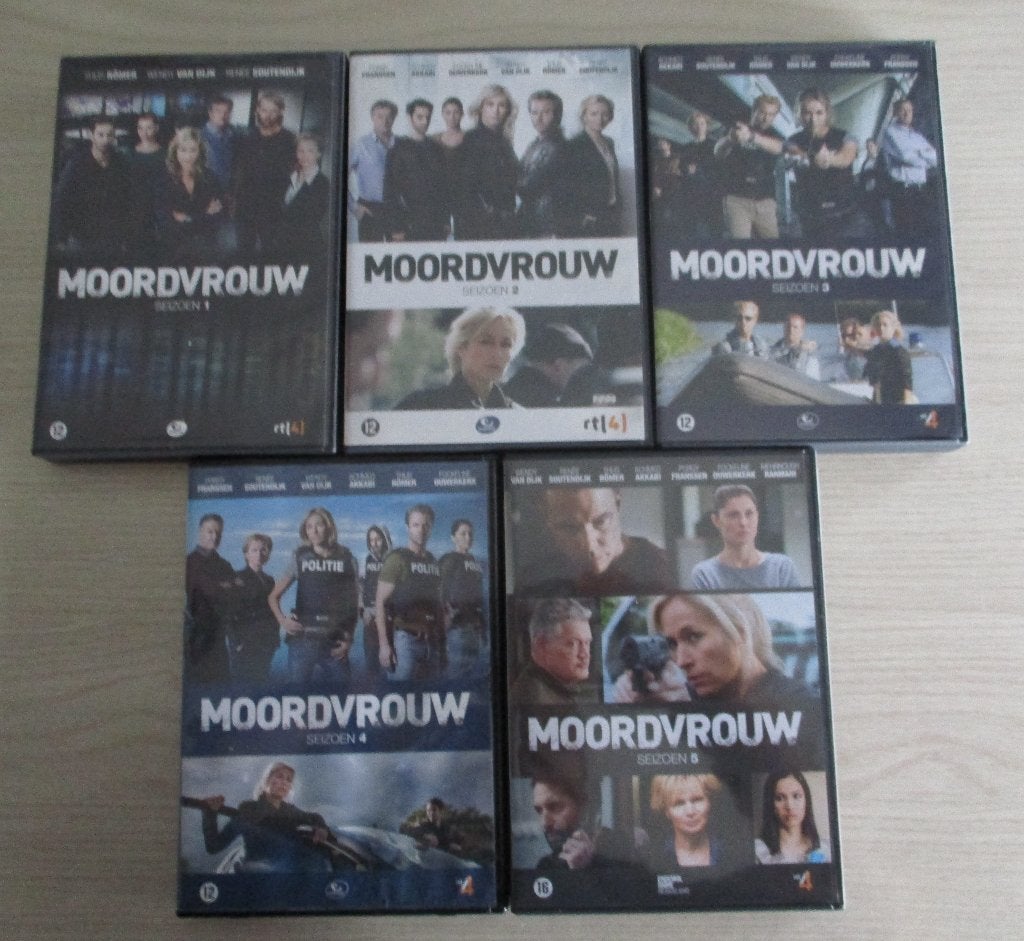 Moordvrouw    Seizoen 1 tot 5      (nette staat), Cd's en Dvd's, Dvd's | Nederlandstalig, Alle leeftijden, Ophalen, Zo goed als nieuw