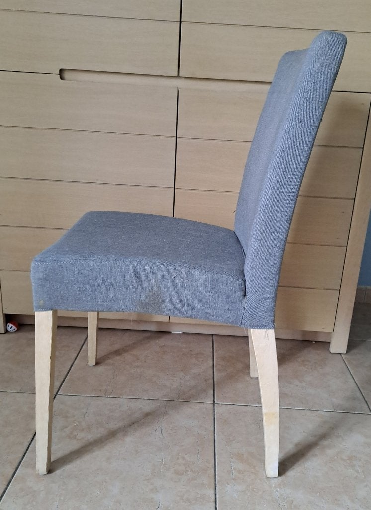 6 stoelen, Maison & Meubles, Chaises, Gris, Enlèvement, Modern, Tissus