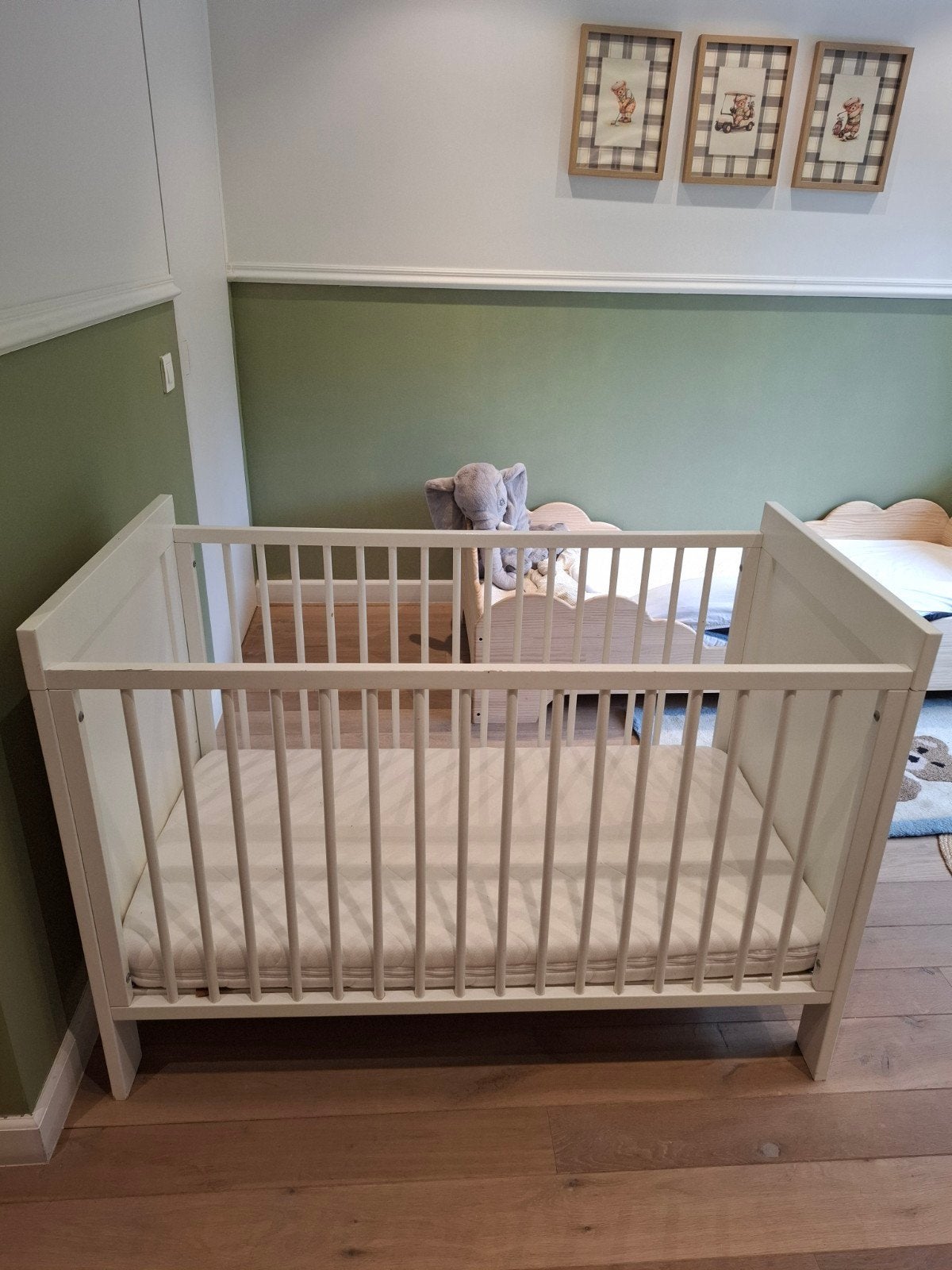 Babybedje met matrasje, Ophalen