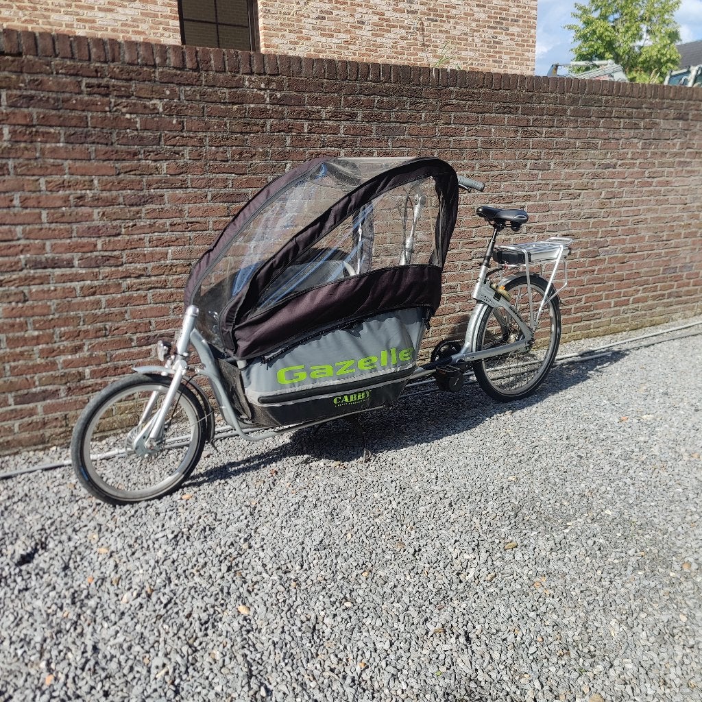 Gazelle cabby bakfiets, Vélos & Vélomoteurs, Enlèvement, Utilisé, 3 enfants, Électrique