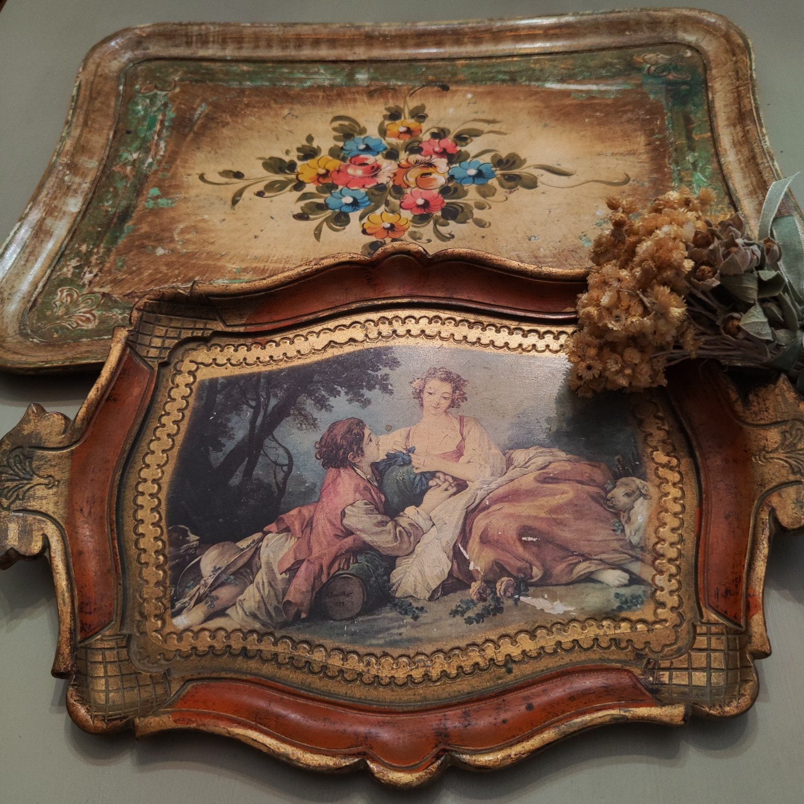 Oude Italiaanse schotels, Huis en Inrichting, Woonaccessoires | Dienbladen, Ophalen of Verzenden