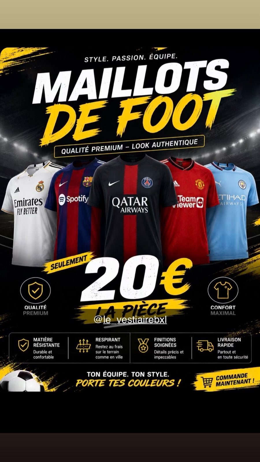 Maillot de foot, Tickets en Kaartjes, Drie personen of meer, Meerdaags