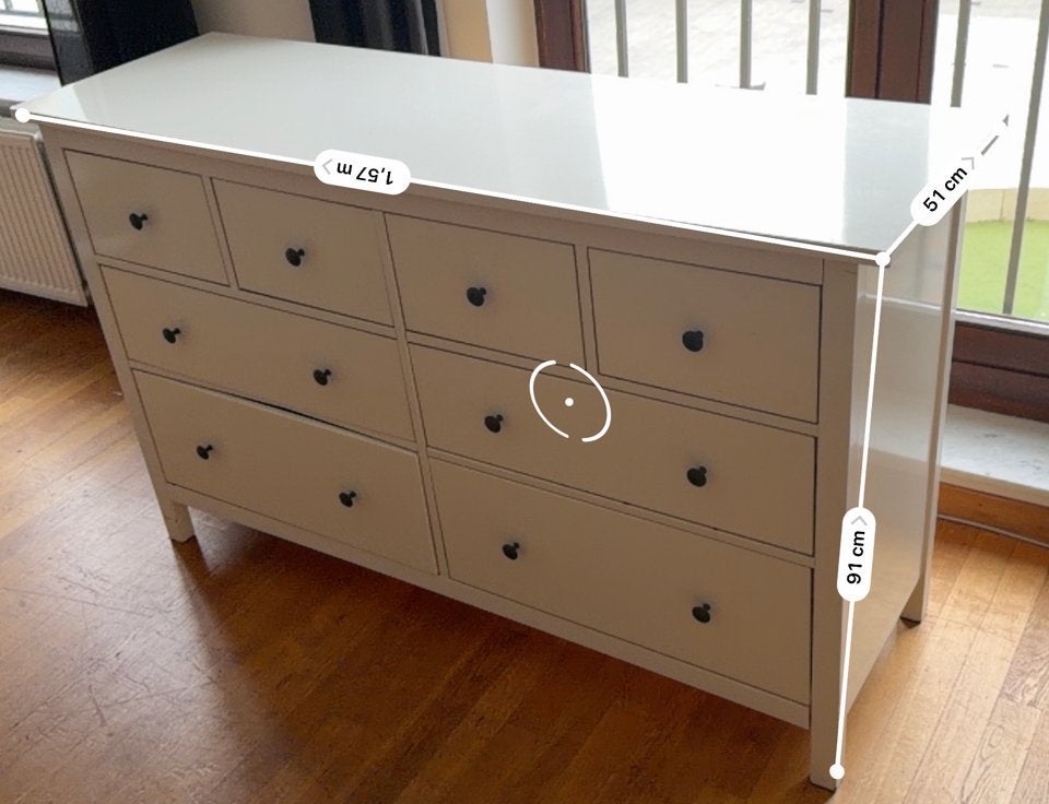 Witte kast ikea hemnes, Enlèvement, Utilisé