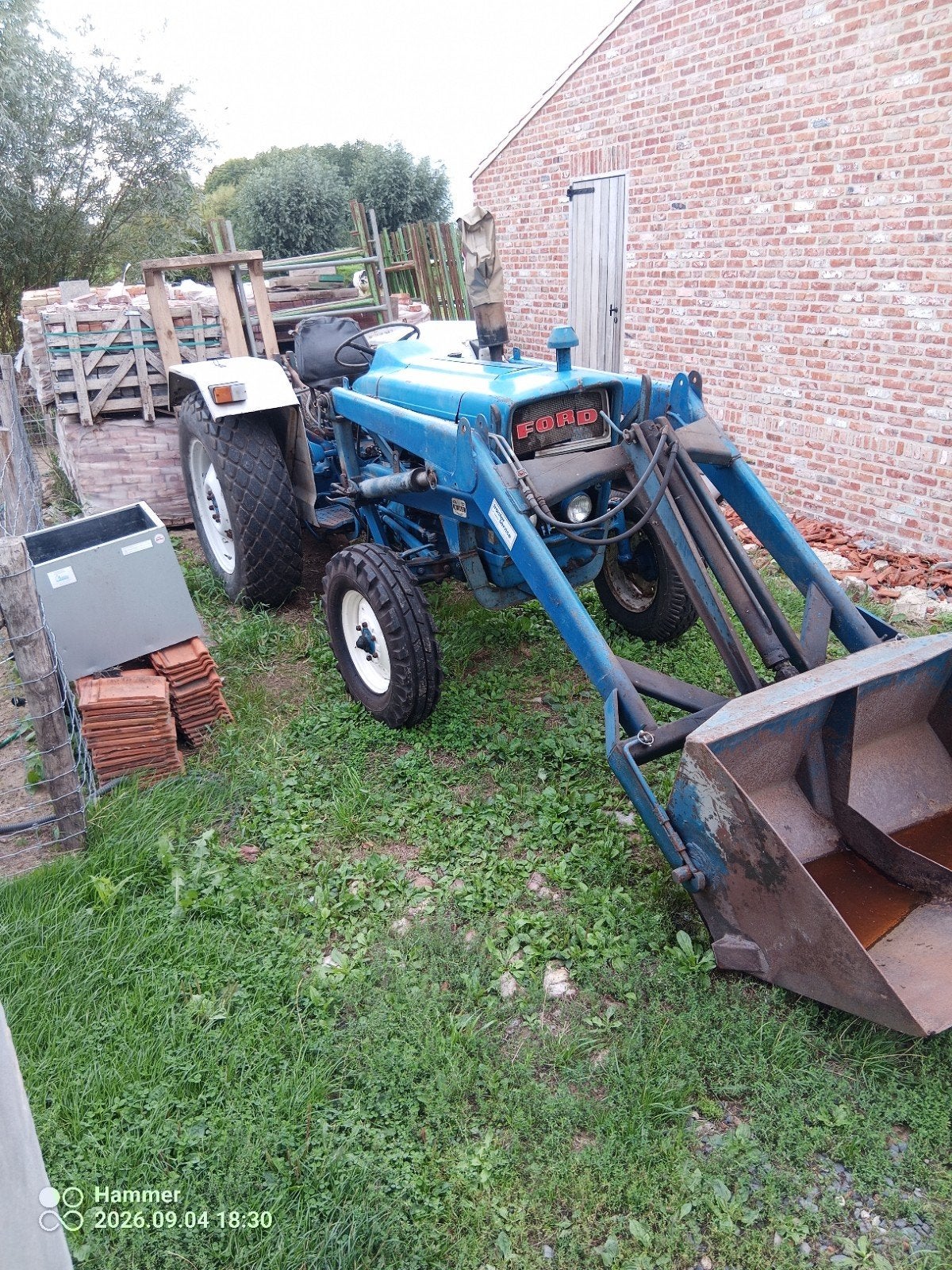 tractor met voorlader, Enlèvement