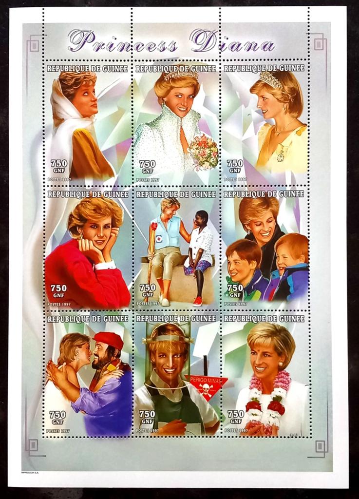 1997 Republiek Guinee - Prinses Diana MNH**, Postzegels en Munten, Postzegels | Afrika, Verzenden, Guinee, Postfris