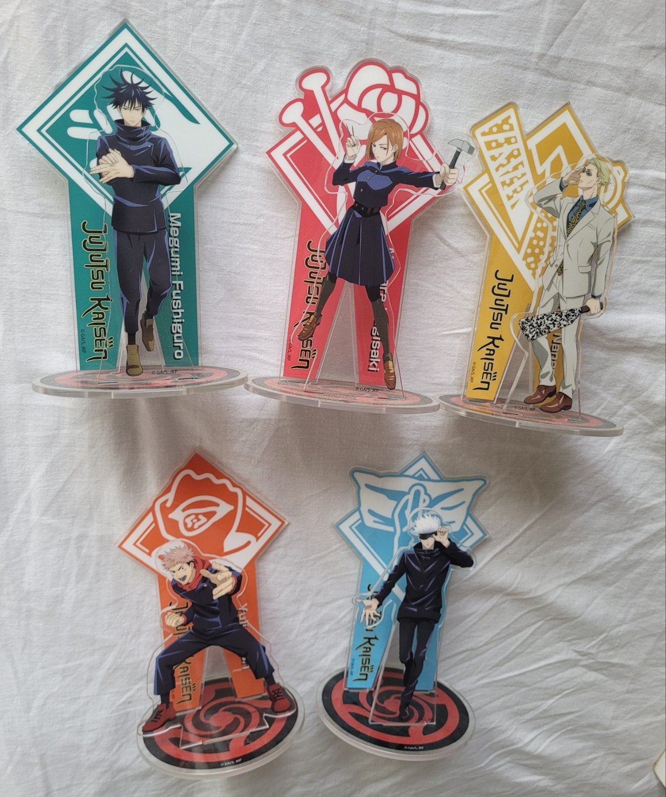 Jujutsu Kaisen Acrylic Stand 5-delige set, Enlèvement ou Envoi, Comme neuf, Autres types