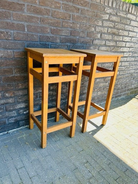 Twee barkrukken, 2 tabourets, Enlèvement, Utilisé, Bois