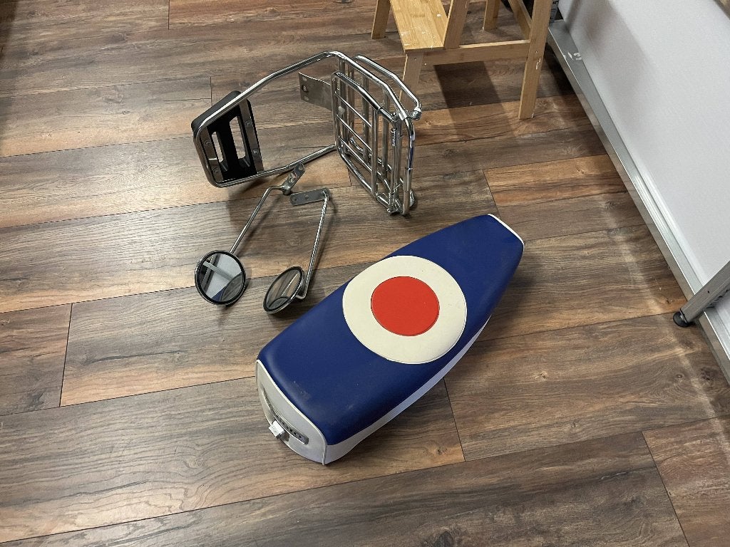 Vespa PX200 Bagagedrager, Ophalen of Verzenden, Gebruikt, Zadel, Vespa