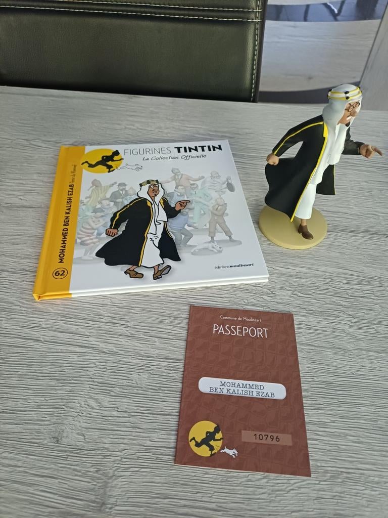 Figurine Mohammed Collection Officielle Moulinsart, Enlèvement ou Envoi, Tintin, Comme neuf, Statue ou Figurine