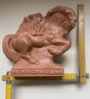 terracotta ros beiaard, Antiek en Kunst, Kunst | Beelden en Houtsnijwerken, Verzenden