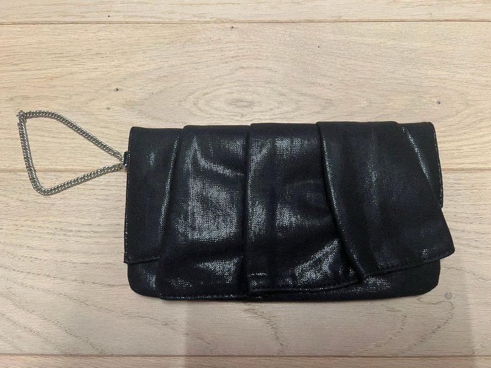 Zwarte clutch, Ophalen of Verzenden, Zo goed als nieuw