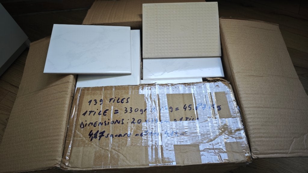 Superbes carreaux muraux aspect marbré de haute qualité (, Moins de 20 cm, Céramique, Enlèvement, 20 à 40 cm