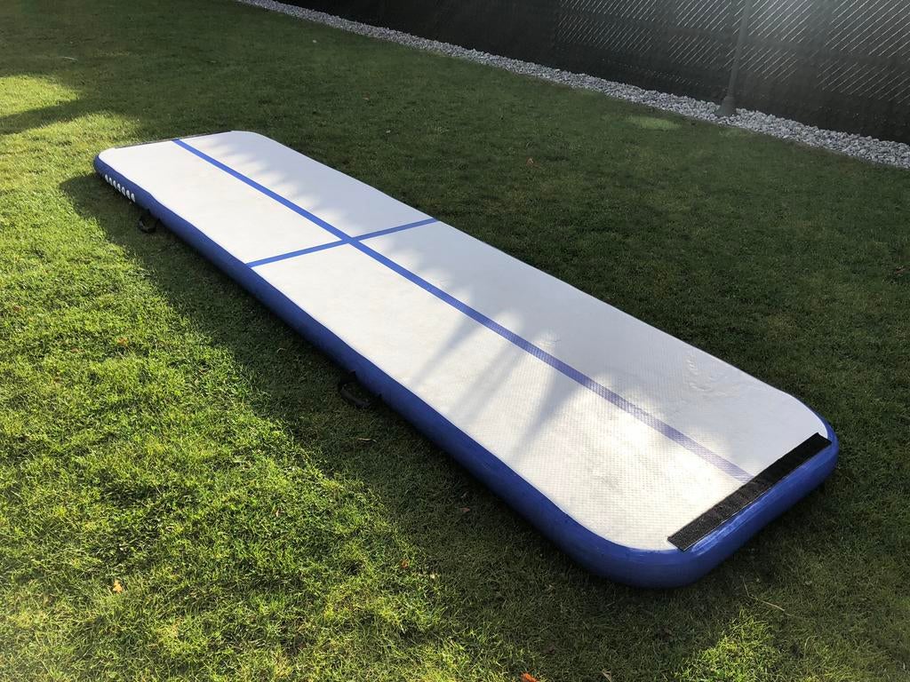Airtrack 4 meter lang, Ophalen, Gebruikt, Wit, Materiaal