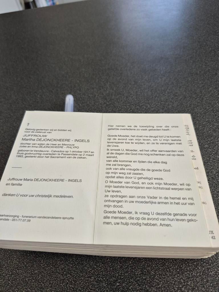 Bidprentjes Passendale, Ophalen of Verzenden