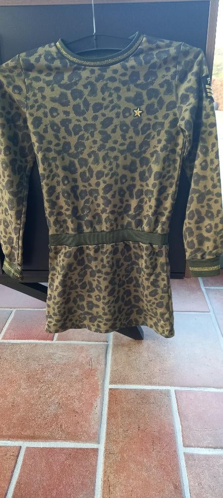 kaki groen camouflage leger jurk lange mouw like flo 152, Like Flo, Meisje, Ophalen of Verzenden, Zo goed als nieuw