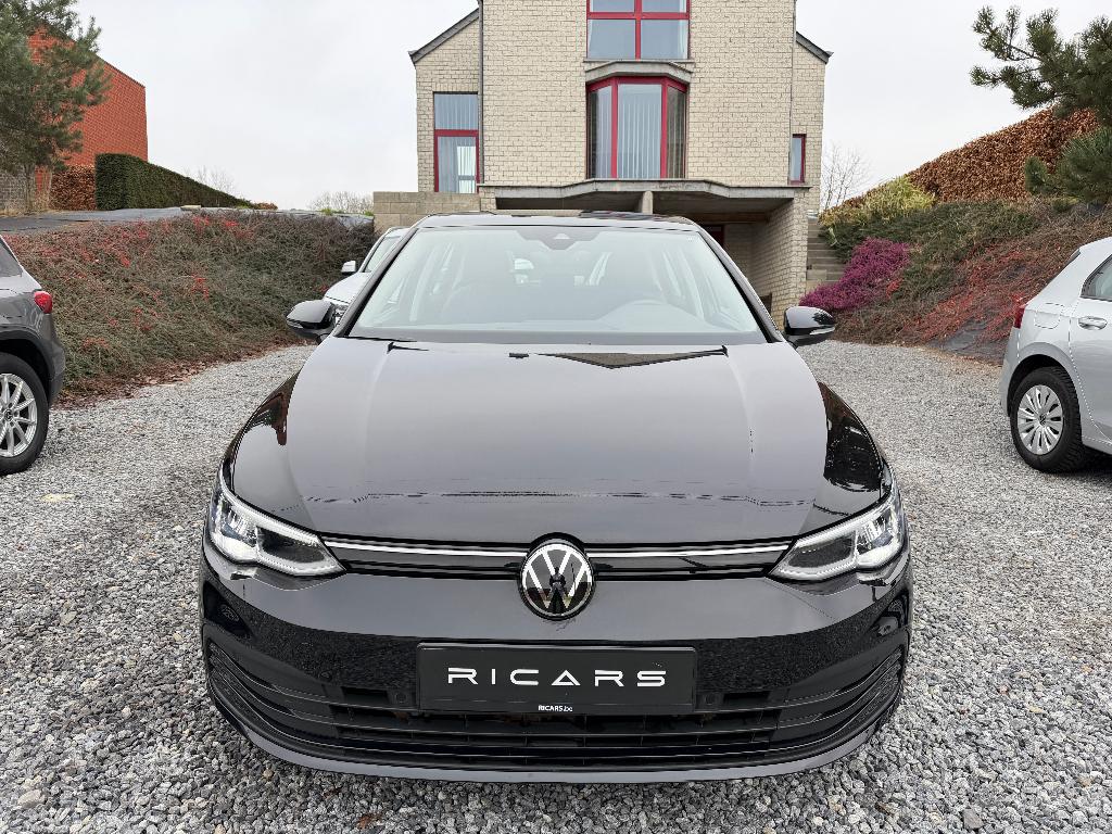 VW Golf 8 2.0TDi DSG camera Carplay Airco Carnet GARANTIE 1J, Testrit aan huis, Stof, Zwart, 5 deurs